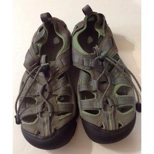 KEEN Women's Gray/Green Sandals Hiking Sport Water Shoes Size 6